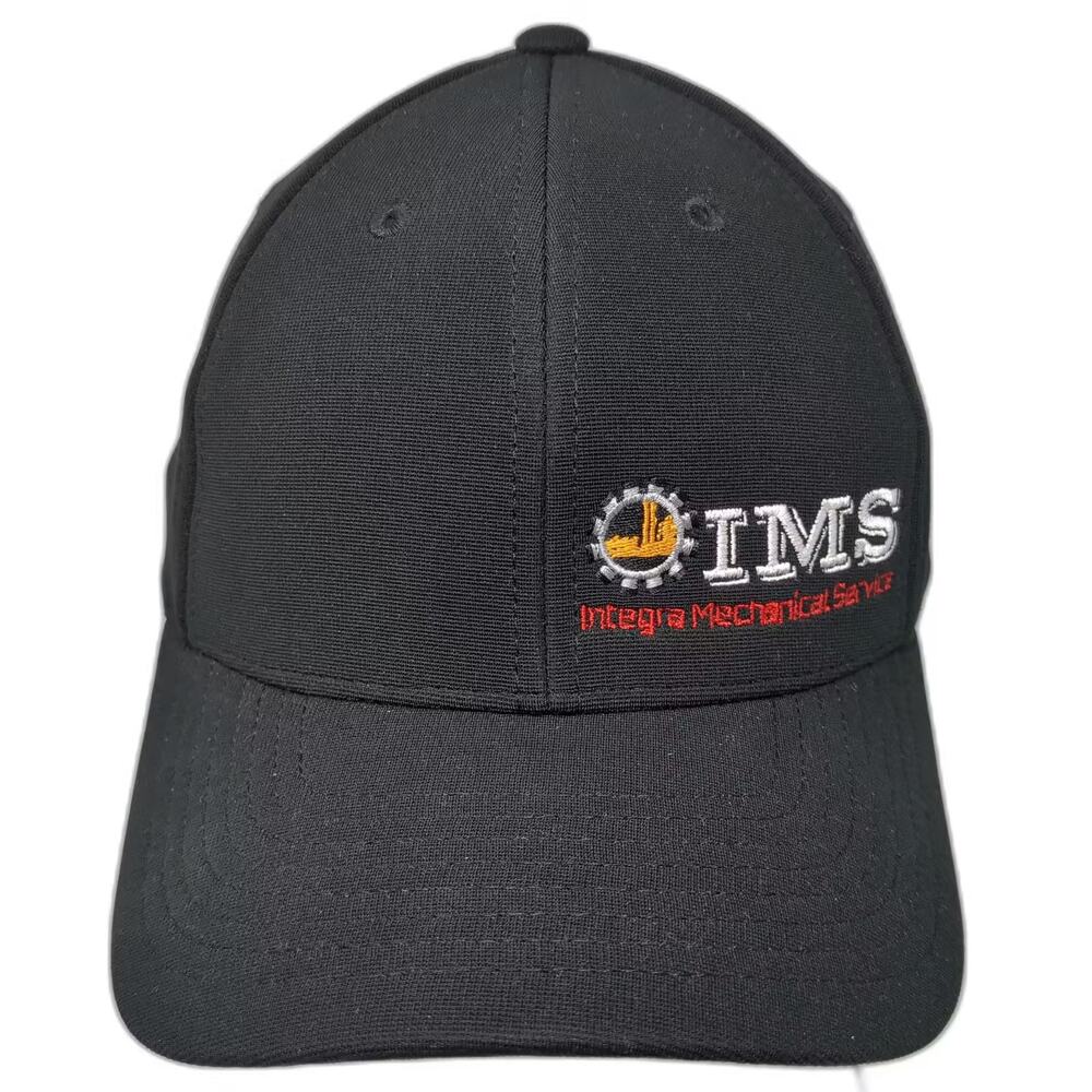Pacific Headwear IMS Integra Mechanical Service Black Baseball Hat Size 7 3/8